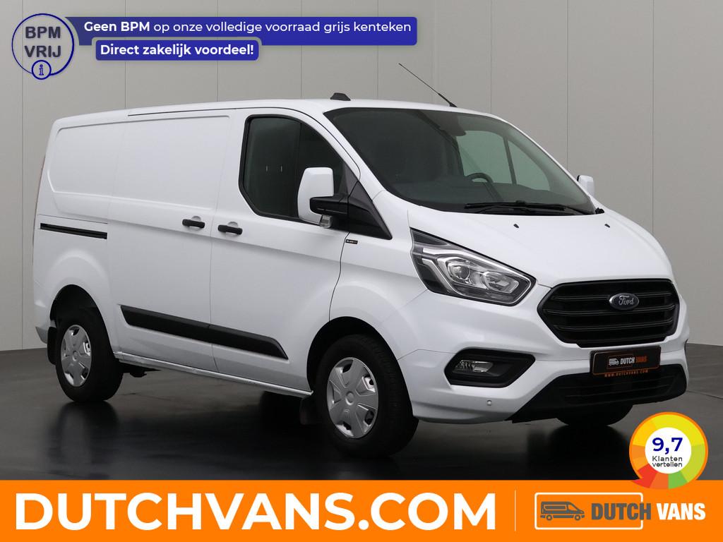 Ford Transit Custom 2.0TDCi | Airco | Cruise | 3-Persoons |, Auto's, Bestelauto's, Stof, Gebruikt, 2500 kg, Wit