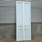 Outlet 1030 Witte schuifdeuren met melkglas 540x2420mm, 215 cm of meer, Binnendeur, Schuifdeur, Glas