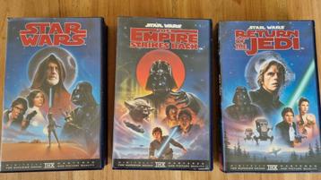 Starawars, the Empire Srikes Back, Return of the Jedi VHS 3x beschikbaar voor biedingen