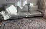 Echt leren bank grijs met relaxfunctie - Montel, Huis en Inrichting, Ophalen, Minder dan 75 cm, 300 cm of meer, Leer