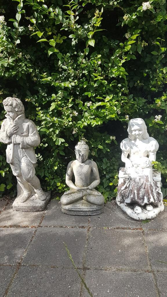 Tuinbeelden van groot tot klein vanaf € 10.- ( Particulier ), Tuin en Terras, Tuinbeelden, Gebruikt, Mensenbeeld, Beton, Ophalen