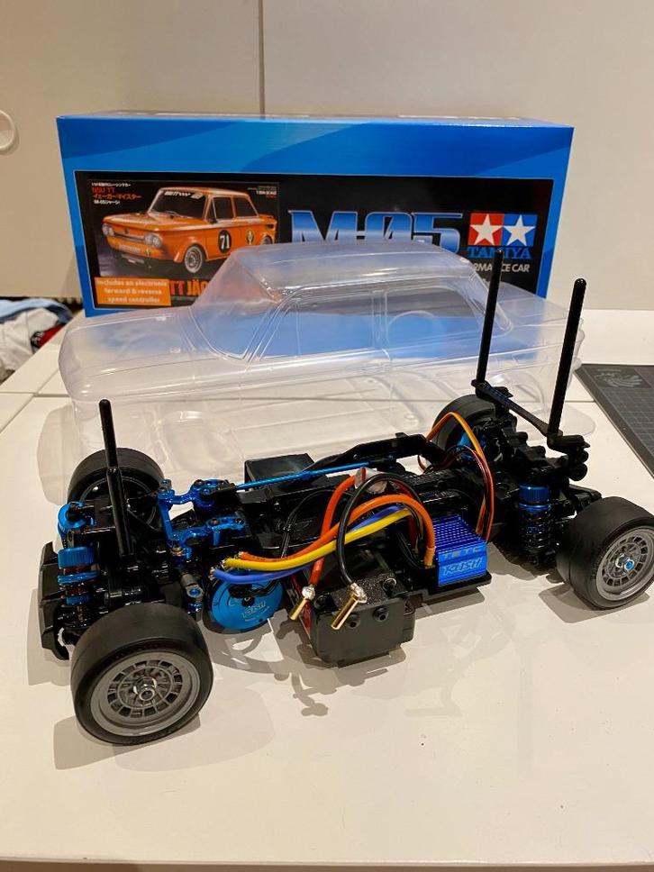 Tamiya M05 NSU TT Jagermeister - NIEUW, Hobby en Vrije tijd, Modelbouw | Radiografisch | Auto's, Nieuw, Auto onroad, Elektro, Schaal 1:10