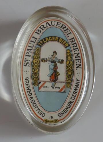 Uit inboedel: St Pauli Brauerei , Bremen Press Papier, incl  beschikbaar voor biedingen