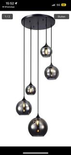 5 bol hanglamp, Huis en Inrichting, Lampen | Hanglampen, Nieuw, Ophalen of Verzenden, 75 cm of meer, Glas