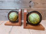 Vintage boekensteunen wereldbol/globe, Ophalen of Verzenden, Zo goed als nieuw