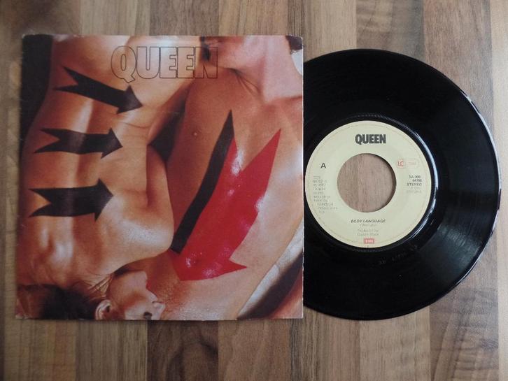 single  Queen - Body Language, Cd's en Dvd's, Vinyl Singles, Gebruikt, Single, Rock en Metal, 7 inch, Ophalen of Verzenden