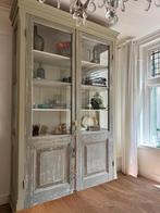 Prachtige Franse buffetkast met glazen deuren, Ophalen, Frans, 100 tot 150 cm, Glas