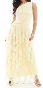 Lace & Beads - Bruidsmeisjes - Maxi watervaljurk, Overige typen, Geel, Nieuw, Ophalen of Verzenden