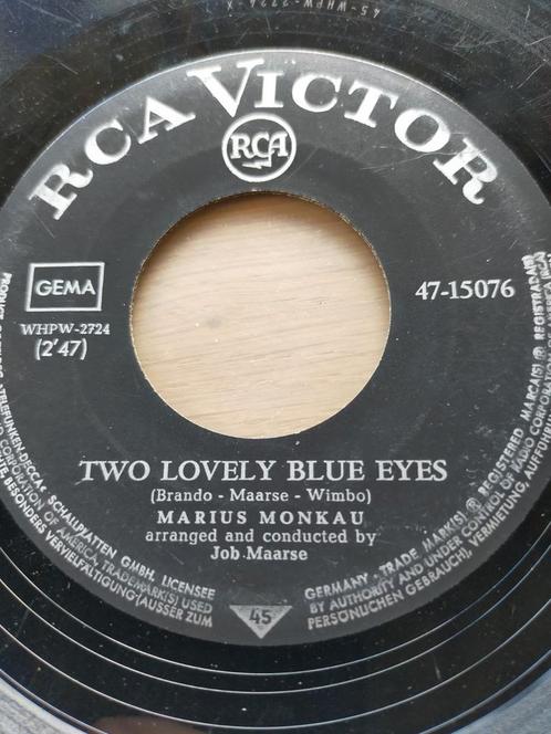 Marius Monkau , two lovely blue eyes, Cd's en Dvd's, Vinyl Singles, Zo goed als nieuw, Pop, Ophalen of Verzenden
