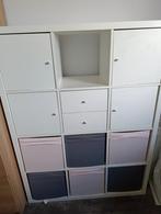IKEA KALLAX kast met deurtjes, lades en opbergboxen, Ophalen of Verzenden, Gebruikt