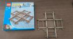 Lego 4519 9v trein kruispunt met ijzeren geleiders en doosje, Ophalen of Verzenden, Zo goed als nieuw, Complete set, Lego