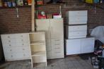 kasten wit diverse jaren 70, Ophalen, Gebruikt, 100 tot 150 cm, 50 tot 100 cm