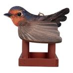 CLAYRE & EEF - VOGELVOEDER HUISJE - ROODBORSTJE, Tuin en Terras, Vogelhuisjes en Vogelbaden, Ophalen of Verzenden, Nieuw
