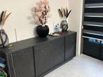 Dressoir Carrara Antraciet Marmerlook, Huis en Inrichting, Kasten | Dressoirs, Ophalen, Overige materialen, Met deur(en), 150 tot 200 cm