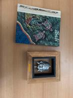 Bali Decoratie Set: Notitieboek & Houten Frame Beeldje Godhe, Ophalen of Verzenden
