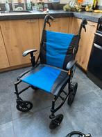 Opvouwbare lichtgewicht rolstoel in nieuwstaat, Diversen, Rolstoelen, Ophalen, Inklapbaar, Zo goed als nieuw, Duwrolstoel