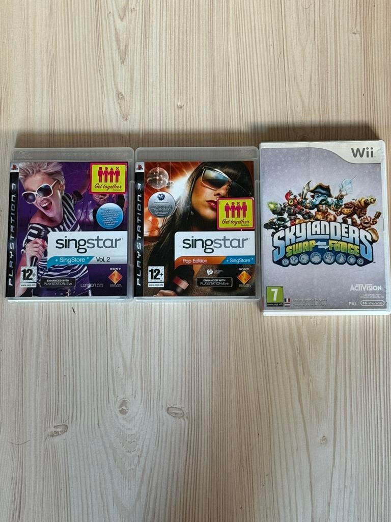 PS3 SingStar Pop + SingStar Vol.2 + Skylanders Wii nieuw, Spelcomputers en Games, Games | Sony PlayStation 3, Ophalen, Overige genres