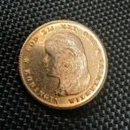 1897 10 Gulden Wilhelmina naslag tientje goud vergulding, Verzenden, Goud, Koningin Wilhelmina, Losse munt