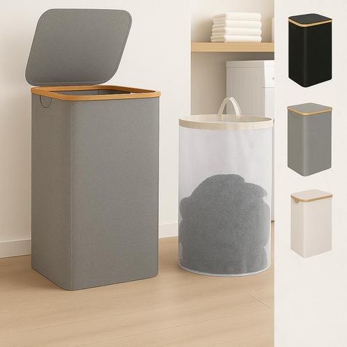 Opvouwbare Wasmand 100L – Met Waszakken – Modern Design, Huis en Inrichting, Woonaccessoires | Overige, Nieuw, Ophalen of Verzenden