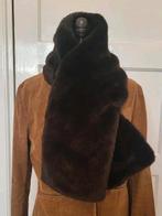 Fake fur nep warme bontkraag sjaal, donkerbruin, Kleding | Dames, Onbekend, Ophalen of Verzenden, Zo goed als nieuw, Sjaal