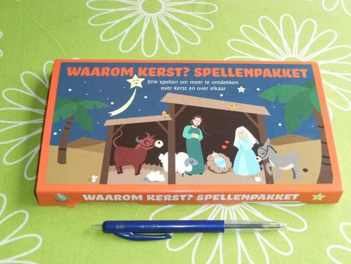 Nieuw: Waarom Kerst? Set met kwartet-kennis- en gespreksspel, Hobby en Vrije tijd, Gezelschapsspellen | Overige, Nieuw, Een of twee spelers