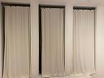 Beige Gordijnen 3 stuks, Huis en Inrichting, Stoffering | Gordijnen en Lamellen, Ophalen, 100 tot 150 cm, 200 cm of meer, Wit