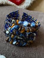 Armband edelsteen edelstenen tijgeroog hematiet, Ophalen of Verzenden, Zo goed als nieuw