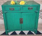 Vintage/Chinese/Groene/Kast/Commode/Dressoir, Antiek en Kunst, Ophalen of Verzenden