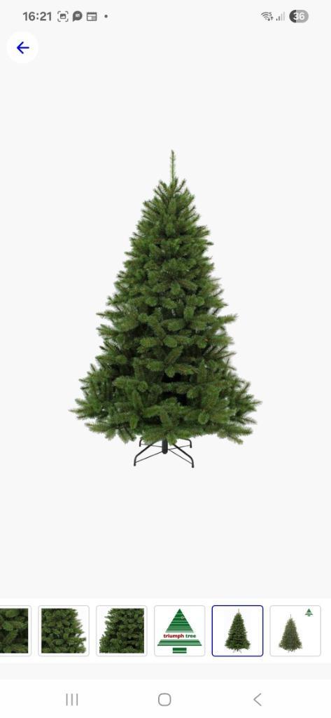 Kunstkerstboom 215cm hoog, Diversen, Kerst, Gebruikt, Ophalen