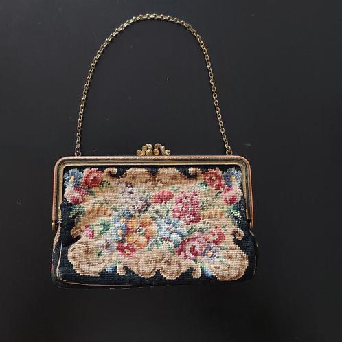 Antiek Geborduurd Tasje - Begin 1900, Antiek en Kunst, Antiek | Kleding en Accessoires, Dames, Ophalen of Verzenden