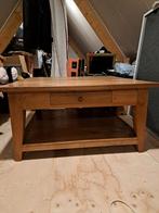 Teakhouten salontafel met onderplank - 100x100, Huis en Inrichting, 50 tot 100 cm, Minder dan 50 cm, Vierkant, Teakhout