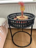 Rotan bijzettafeltje, Overige materialen, Minder dan 55 cm, Gebruikt, Rond