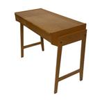 Vintage kaptafel compact bereau eiken jaren 70 design, Gebruikt, Vintage, 50 tot 100 cm, Minder dan 100 cm