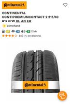 Continental ContiPremiumContact 2 215/40
R17 87W XL, Ophalen of Verzenden