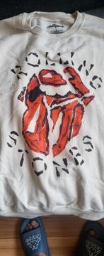 Rolling Stones sweater logo Hackney Diamonds maat L  nieuw., Maat 52/54 (L), Rolling Stones, Beige, Nieuw