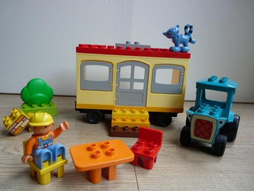 * Duplo: 3296 Bob de Bouwer, Hector met mobile Caravan *, Kinderen en Baby's, Speelgoed | Duplo en Lego, Gebruikt, Duplo, Complete set