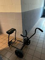 Golftas trolley zwart met zitje, Sport en Fitness, Golf, Ophalen, Gebruikt, Golfkar