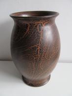 Grote vaas terracotta base, gesigneerd, Minder dan 50 cm, Overige materialen, Gebruikt, Zwart