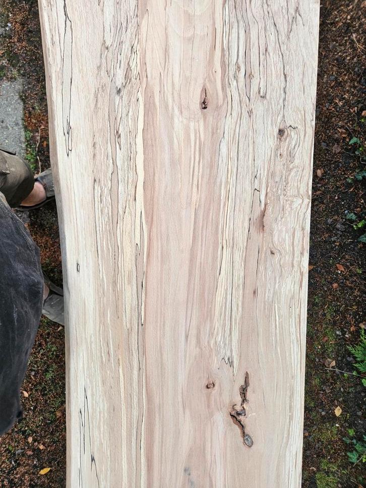 Schaaldeel, Doe-het-zelf en Verbouw, Hout en Planken, Zo goed als nieuw, Plank, Eiken, 200 tot 250 cm, 25 tot 50 mm, Ophalen of Verzenden