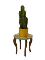 Vintage Plantentafeltje Bijzettafel Vierpoot Jaren 60 Design, Vintage, Minder dan 45 cm, Minder dan 55 cm, Gebruikt