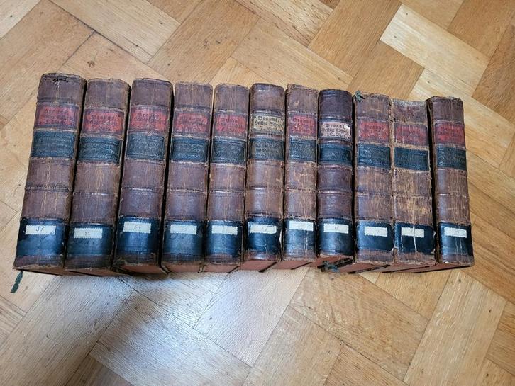 Antieke Boeken Serie - 11 Delig, Antiek en Kunst, Antiek | Boeken en Bijbels, Ophalen of Verzenden