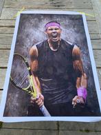 Rafael Nadal Canvas Poster voor slaapkamer,63 x 45 cm, Verzamelen, Rechthoekig Staand, Nieuw, Ophalen of Verzenden, Canvas of Doek
