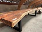 Suar boomstamtafel xxl, 100 tot 150 cm, ., Ophalen of Verzenden, Vijf personen of meer
