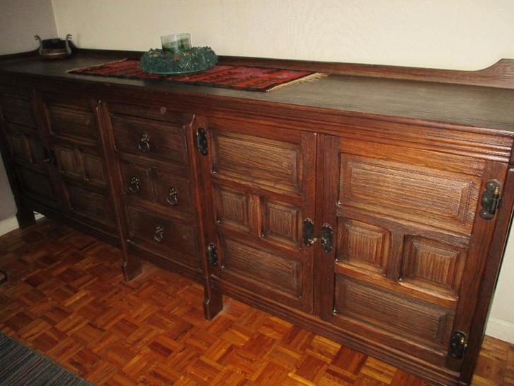 Volhouten BUFFETKAST, Huis en Inrichting, Kasten | Buffetkasten, Zo goed als nieuw, 100 tot 150 cm, 200 cm of meer, 50 tot 75 cm