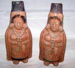 2 prachtige terracotta Inca/Azteken beeldjes. H. 20cm. Nwst., Antiek en Kunst, Ophalen of Verzenden
