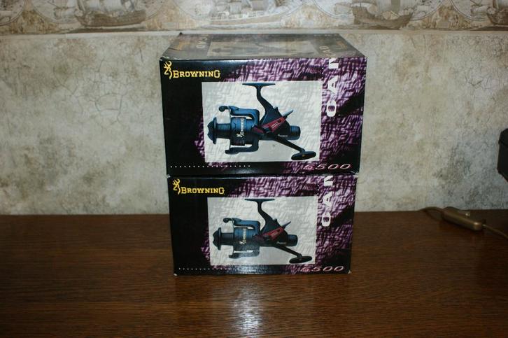 2 stuks molens de Browning 5500 met vrijloop, Watersport en Boten, Hengelsport | Karpervissen, Zo goed als nieuw, Molen, Ophalen of Verzenden