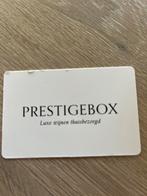 Waardebon prestigebox €50, Tickets en Kaartjes, Kortingen en Cadeaubonnen, Eén persoon, Cadeaubon, Overige typen