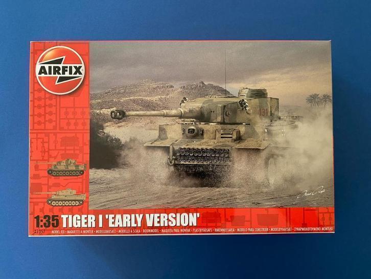 Airfix	A1357	Tiger I	1/35, Hobby en Vrije tijd, Modelbouw | Auto's en Voertuigen, Nieuw, 1:32 tot 1:50, Italeri, Ophalen of Verzenden
