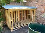 Houtopslag van Europallets, Tuin en Terras, Bergingen en Tuinkasten, Ophalen of Verzenden, Zo goed als nieuw, Hout, Overige typen