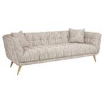 Richmond Interiors Huxley bank en fauteuil, trendy nature, Ophalen, Driepersoons, 75 tot 100 cm, Zo goed als nieuw